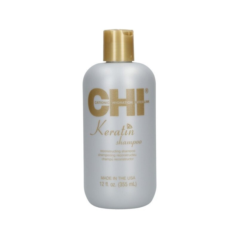 CHI KERATIN atstatomasis plaukų šampūnas, 355 ml. CHI KERATIN atstatomasis plaukų šampūnas, 355 ml.