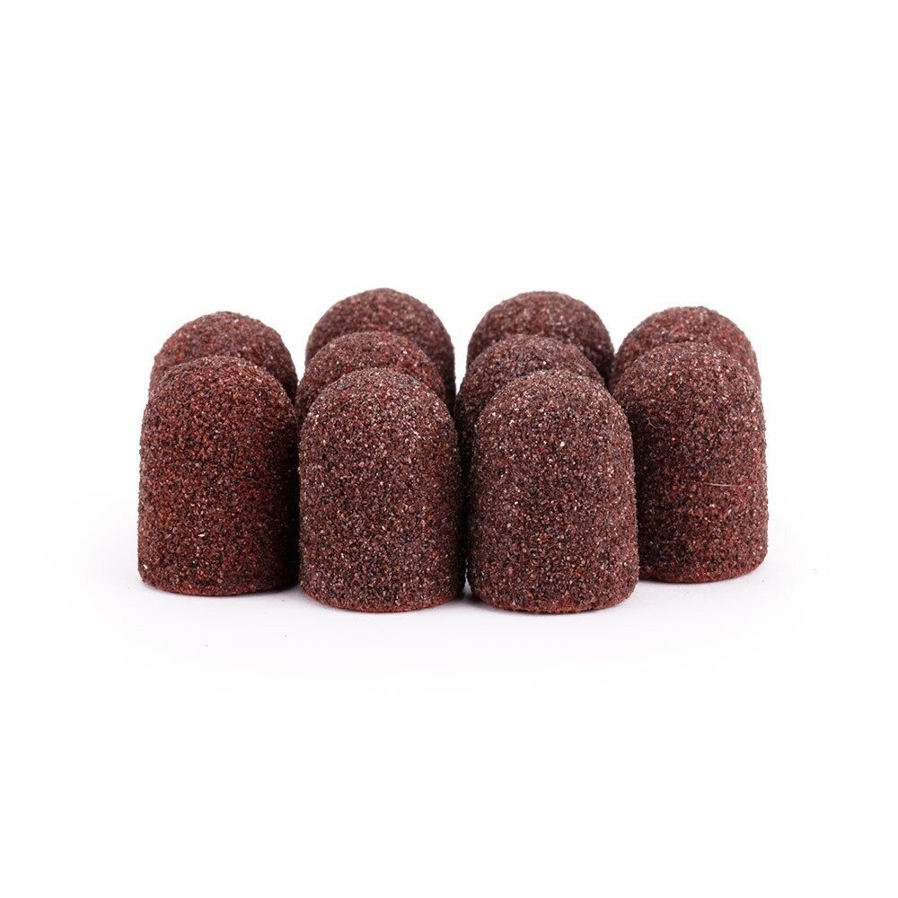 ALLEMED PODO profesionalūs vienkartiniai pedikiūro antgaliai, 10 mm, 10 vnt. BROWN 1 ALLEMED PODO profesionalūs vienkartiniai pedikiūro antgaliai, 10 mm, 10 vnt. BROWN 1