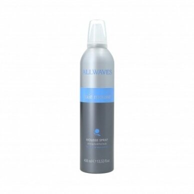 ALLWAVES HAIR MOUSSE stiprios fiksacijos putos plaukams, 400 ml ALLWAVES HAIR MOUSSE stiprios fiksacijos putos plaukams, 400 ml