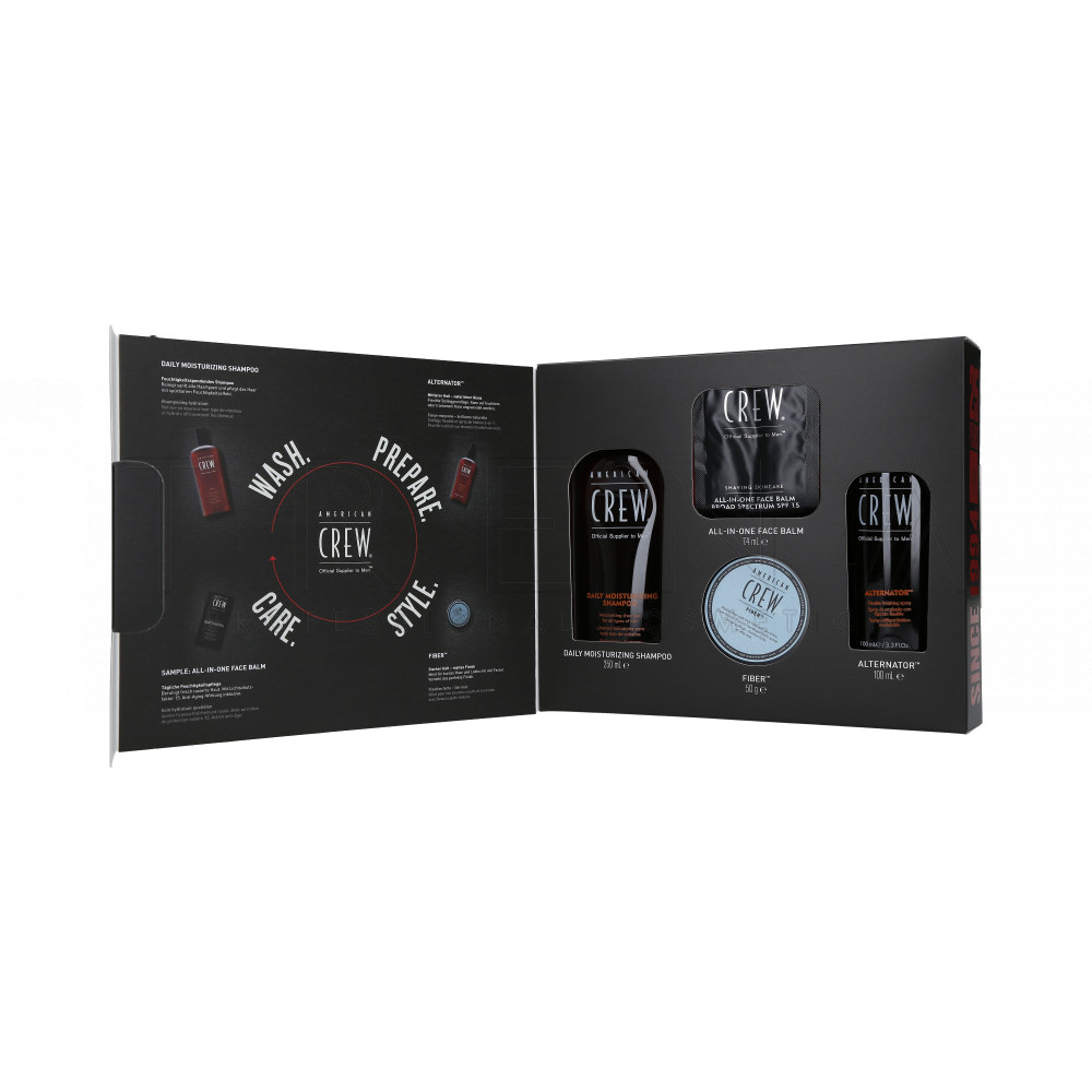 AMERICAN CREW MEN’S MOST WANTED MEDIUM GROOMING SET plaukų priežiūros ir formavimo rinkinys 1 AMERICAN CREW MEN’S MOST WANTED MEDIUM GROOMING SET plaukų priežiūros ir formavimo rinkinys 1