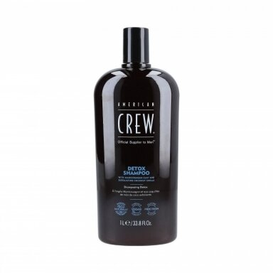 AMERICAN CREW CLASSIC DETOX valomasis šampūnas su šveitikliu, 1000 ml. AMERICAN CREW CLASSIC DETOX valomasis šampūnas su šveitikliu, 1000 ml.