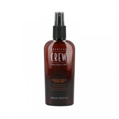 AMERICAN CREW CLASSIC MEDIUM HOLD SPRAY GEL Vidutinio fiksavimo gelis, 250 ml. AMERICAN CREW CLASSIC MEDIUM HOLD SPRAY GEL Vidutinio fiksavimo gelis, 250 ml.