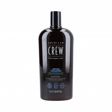 AMERICAN CREW CLASSIC DETOX valomasis šampūnas su šveitikliu, 1000 ml. AMERICAN CREW CLASSIC DETOX valomasis šampūnas su šveitikliu, 1000 ml.