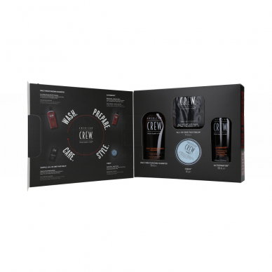 AMERICAN CREW MEN’S MOST WANTED MEDIUM GROOMING SET plaukų priežiūros ir formavimo rinkinys 1 AMERICAN CREW MEN’S MOST WANTED MEDIUM GROOMING SET plaukų priežiūros ir formavimo rinkinys 1