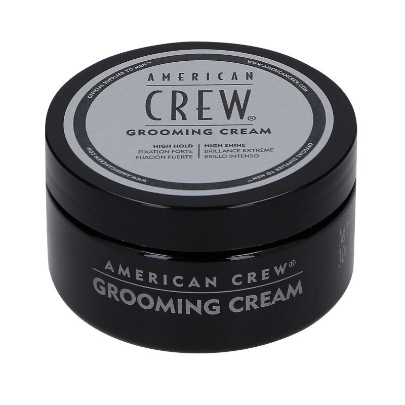 AMERICAN CREW Grooming Cream stiprios fiksacijos kremas su žvilgesiu, 85 g. AMERICAN CREW Grooming Cream stiprios fiksacijos kremas su žvilgesiu, 85 g.