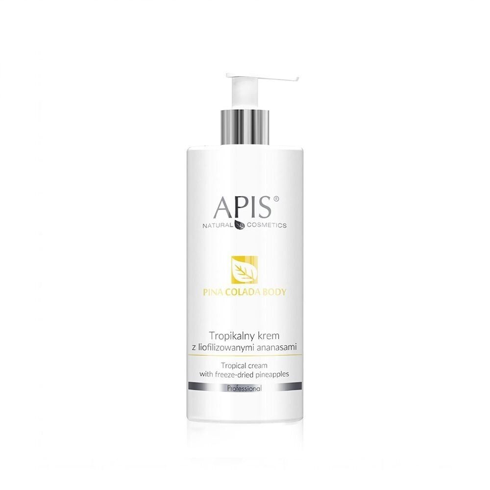 APIS PINACOLADA BODY TROPICAL anticeliulintinis kremas su liofilizuotais ananasais, 200 ml.