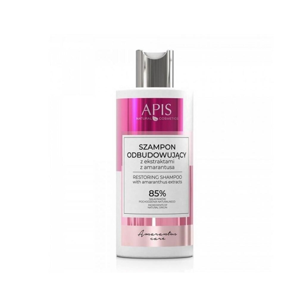 APIS AMARANTUS CARE švelnus ir aksominis silpnus plaukus atstatantis šampūnas, 300 ml APIS AMARANTUS CARE švelnus ir aksominis silpnus plaukus atstatantis šampūnas, 300 ml