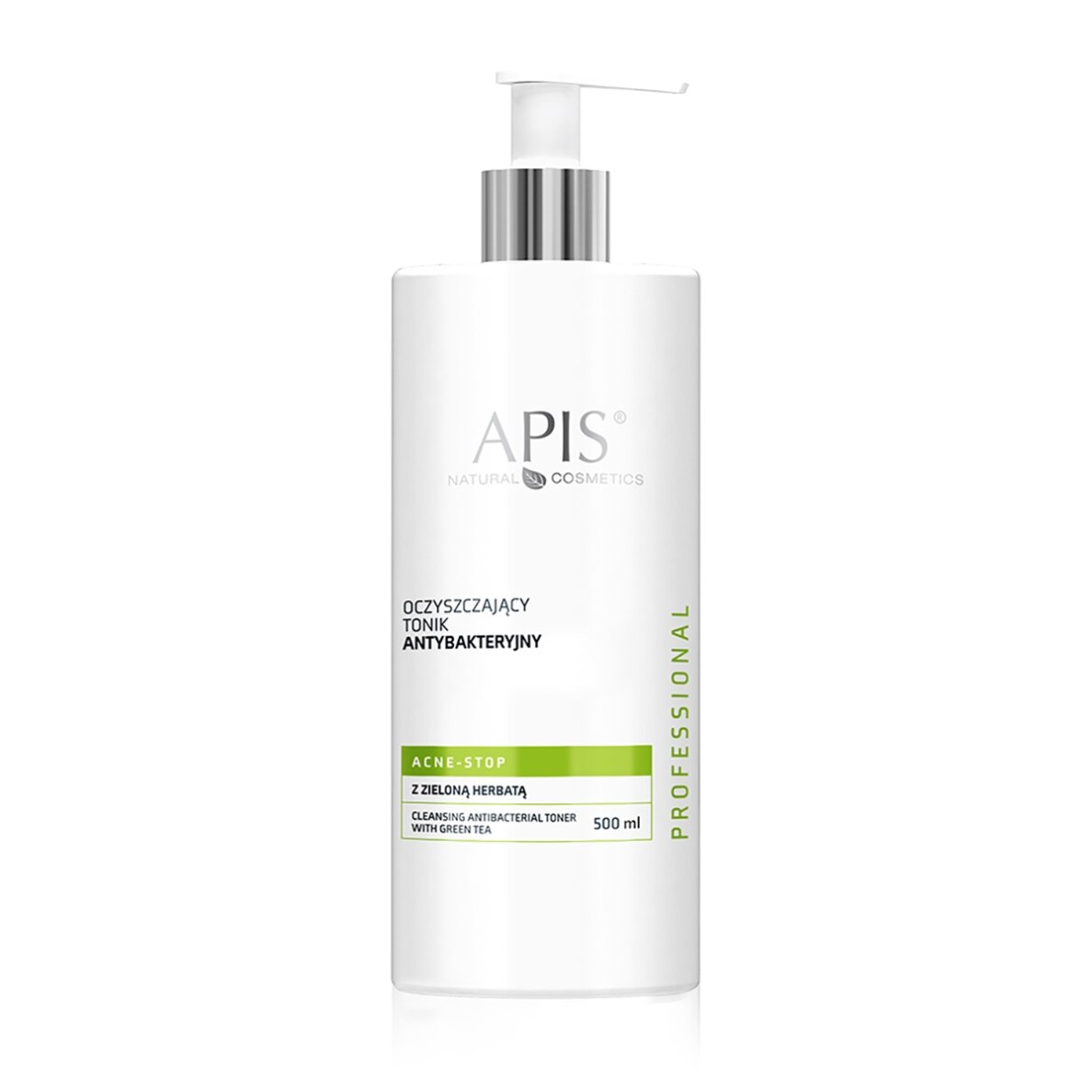 APIS ACNE STOP antibakterinis valomasis tonikas su žaliąja arbata, 500 ml APIS ACNE STOP antibakterinis valomasis tonikas su žaliąja arbata, 500 ml