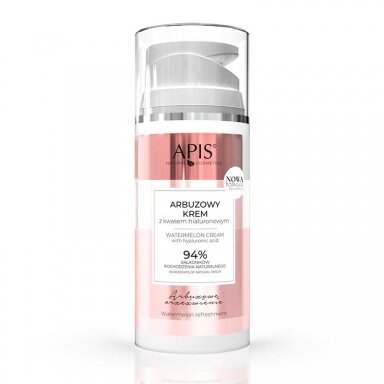 APIS drėkinamasis veido kremas su arbūzo ekstraktu ir hialurono rūgštimi, 100 ml. APIS drėkinamasis veido kremas su arbūzo ekstraktu ir hialurono rūgštimi, 100 ml.