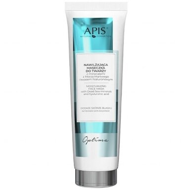 APIS drėkinamoji veido kaukė su Negyvosios jūros mineralais ir hialurono rūgštimis, 100 ml