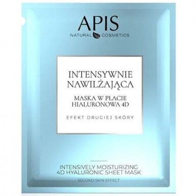 APIS HOME SPA intensyviai odą drėkinanti lakštinė veido kaukė su žaliosios arbatos ekstraktais bei 4D hialurono rugštimis, 20 g. APIS HOME SPA intensyviai odą drėkinanti lakštinė veido kaukė su žaliosios arbatos ekstraktais bei 4D hialurono rugštimis, 20 g.