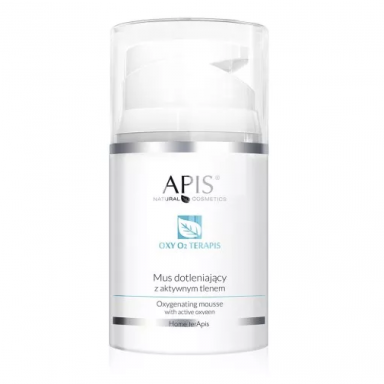 APIS Home Therapis veido kremas prisotinantis aktyviuoju deguonimi hialurono rūgštimis bei Q10, 50 ml
