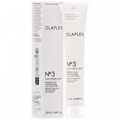 OLAPLEX No.3 HAIR PERFECTOR atkuriamoji, kosmetinė priemonė veikianti plauką iš vidaus, 20 ml OLAPLEX No.3 HAIR PERFECTOR atkuriamoji, kosmetinė priemonė veikianti plauką iš vidaus, 20 ml