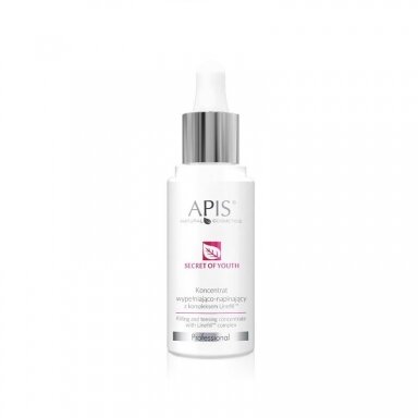 APIS SECRET OF YOUTH aktyvią audinių sintezę skatinantis koncentratas pripildytas LINEFILL kompleksu bei orchidėjų ekstraktais, 30 ml APIS SECRET OF YOUTH aktyvią audinių sintezę skatinantis koncentratas pripildytas LINEFILL kompleksu bei orchidėjų ekstraktais, 30 ml