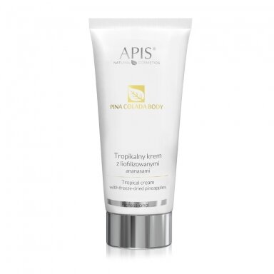 APIS PINACOLADA BODY TROPICAL anticeliulintinis kremas su liofilizuotais ananasais, 200 ml. APIS PINACOLADA BODY TROPICAL anticeliulintinis kremas su liofilizuotais ananasais, 200 ml.