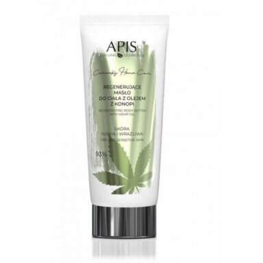 APIS CANNABIS HOME CARE regeneruojantis sviestas kūnui su kanapių aliejumi, 200 ml