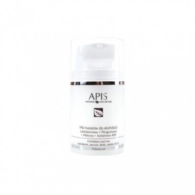 APIS PROFESSIONAL rūgščių miksas 40%: lakto+porogon+pieno+azelain, 50 ml APIS PROFESSIONAL rūgščių miksas 40%: lakto+porogon+pieno+azelain, 50 ml