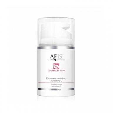 APIS COUPEROSE STOP stiprinamasis veido kremas kapiliarinės odos priežiūrai, 50 ml