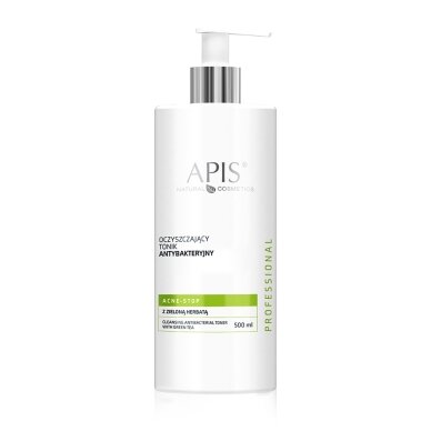APIS ACNE STOP antibakterinis valomasis tonikas su žaliąja arbata, 500 ml APIS ACNE STOP antibakterinis valomasis tonikas su žaliąja arbata, 500 ml
