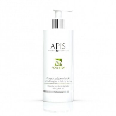 APIS ACNE-STOP valomasis antibakterinis losjonas su žaliaja arbata, 300 ml APIS ACNE-STOP valomasis antibakterinis losjonas su žaliaja arbata, 300 ml