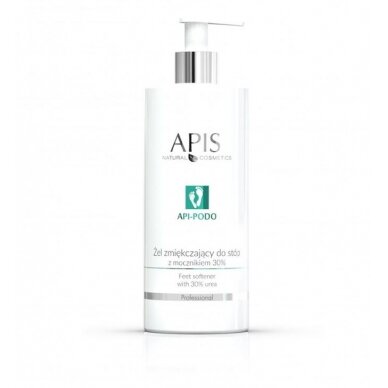 APIS Api-Podo minkštinamasis pėdų gelis su karbamidu (UREA) 30%, 500 ml. APIS Api-Podo minkštinamasis pėdų gelis su karbamidu (UREA) 30%, 500 ml.
