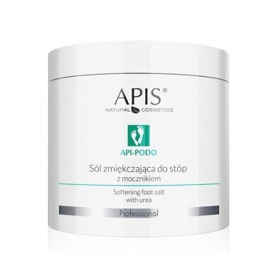APIS API-PODO pėdas minkštinanti druska su šlapalu pedikiūro procedūroms, 650 g. APIS API-PODO pėdas minkštinanti druska su šlapalu pedikiūro procedūroms, 650 g.