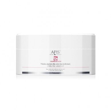 APIS COUPOROSE- STOP alginatinė dumblių kaukė kuperozinei veido odai, 100g. APIS COUPOROSE- STOP alginatinė dumblių kaukė kuperozinei veido odai, 100g.