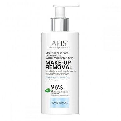 APIS drėkinamasis veido prausimosi gelis su hialurono rūgštimi, 300 ml APIS drėkinamasis veido prausimosi gelis su hialurono rūgštimi, 300 ml