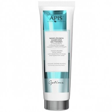 APIS drėkinamoji veido kaukė su Negyvosios jūros mineralais ir hialurono rūgštimis, 100 ml APIS drėkinamoji veido kaukė su Negyvosios jūros mineralais ir hialurono rūgštimis, 100 ml