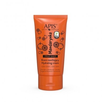 APIS FRUIT SHOT drėkinamasis veido odos kremas papilkėjusiai odai su mandarinų bei marakujos ekstraktais, 50 ml APIS FRUIT SHOT drėkinamasis veido odos kremas papilkėjusiai odai su mandarinų bei marakujos ekstraktais, 50 ml