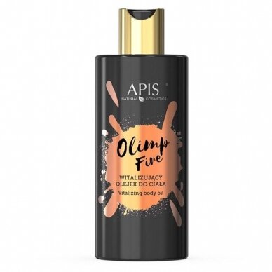 APIS OLIMP FIRE revitalizuojantis ir drėkinantis kūno aliejus su žėrinčiomis dalelėmis, 300 ml APIS OLIMP FIRE revitalizuojantis ir drėkinantis kūno aliejus su žėrinčiomis dalelėmis, 300 ml