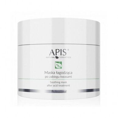 APIS PROFESSIONAL raminamoji poprocedūrinių rūgščių kaukė veido odai, 200 ml. APIS PROFESSIONAL raminamoji poprocedūrinių rūgščių kaukė veido odai, 200 ml.