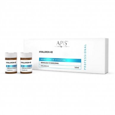 APIS stipriai drėkinančios ampulės su hialuronu 4D ir makadamijų aliejumi, 5*5 ml APIS stipriai drėkinančios ampulės su hialuronu 4D ir makadamijų aliejumi, 5*5 ml