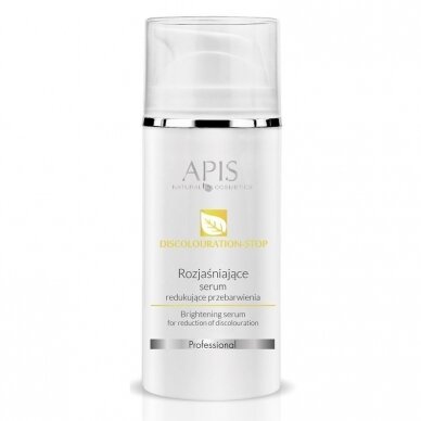APIS DISCOLOURATION-STOP koncentruotas veido serumas šviesinantis pigmentines dėmes su šilko proteinais bei keramidais, 100 ml APIS DISCOLOURATION-STOP koncentruotas veido serumas šviesinantis pigmentines dėmes su šilko proteinais bei keramidais, 100 ml