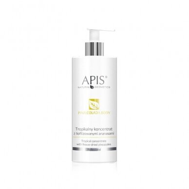 APIS PINACOLADA BODY stangrinantis koncentratas kūno linijoms su liofilizuotais ananasais, 200 ml. APIS PINACOLADA BODY stangrinantis koncentratas kūno linijoms su liofilizuotais ananasais, 200 ml.