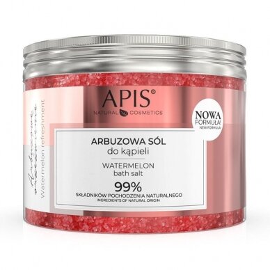 APIS WATERMELON vonios druska, 650 g. APIS WATERMELON vonios druska, 650 g.