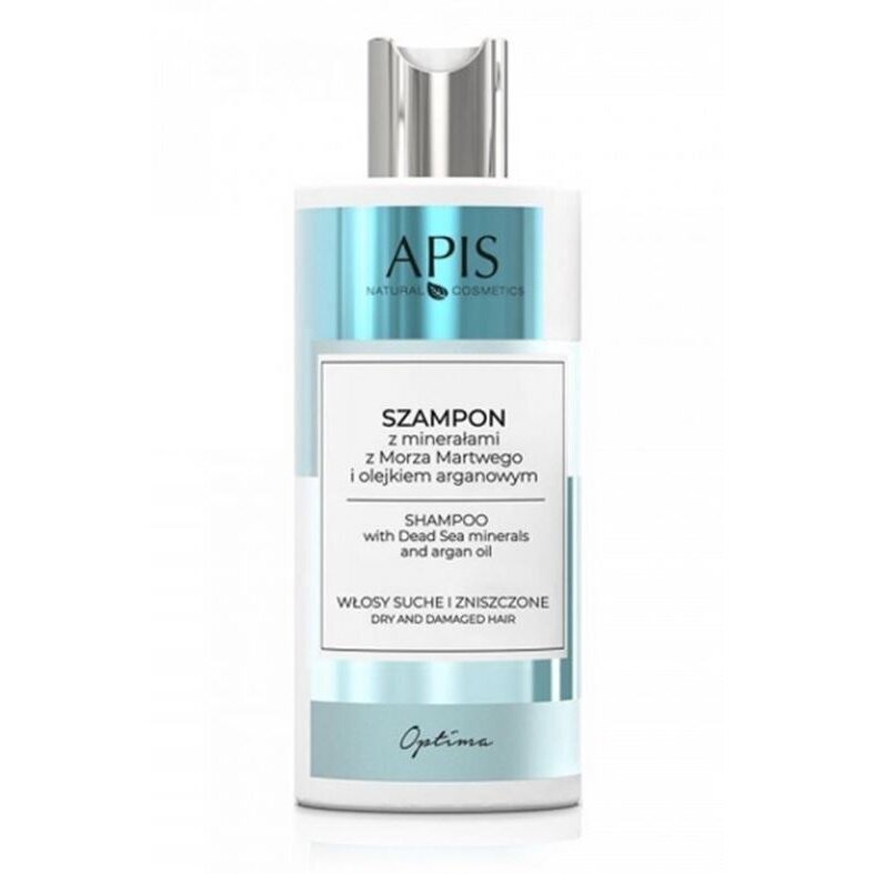APIS šampūnas su negyvosios jūros mineralais ir argano aliejumi, 300 ml. APIS šampūnas su negyvosios jūros mineralais ir argano aliejumi, 300 ml.