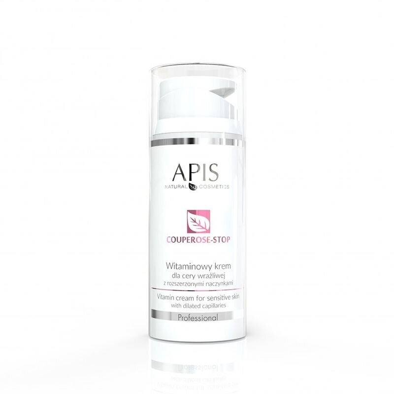 APIS COUPEROSE STOP vitamino C prisotintas veido kremas su šilko baltymais bei keramidais kapiliarinei veido odai, 100 ml APIS COUPEROSE STOP vitamino C prisotintas veido kremas su šilko baltymais bei keramidais kapiliarinei veido odai, 100 ml