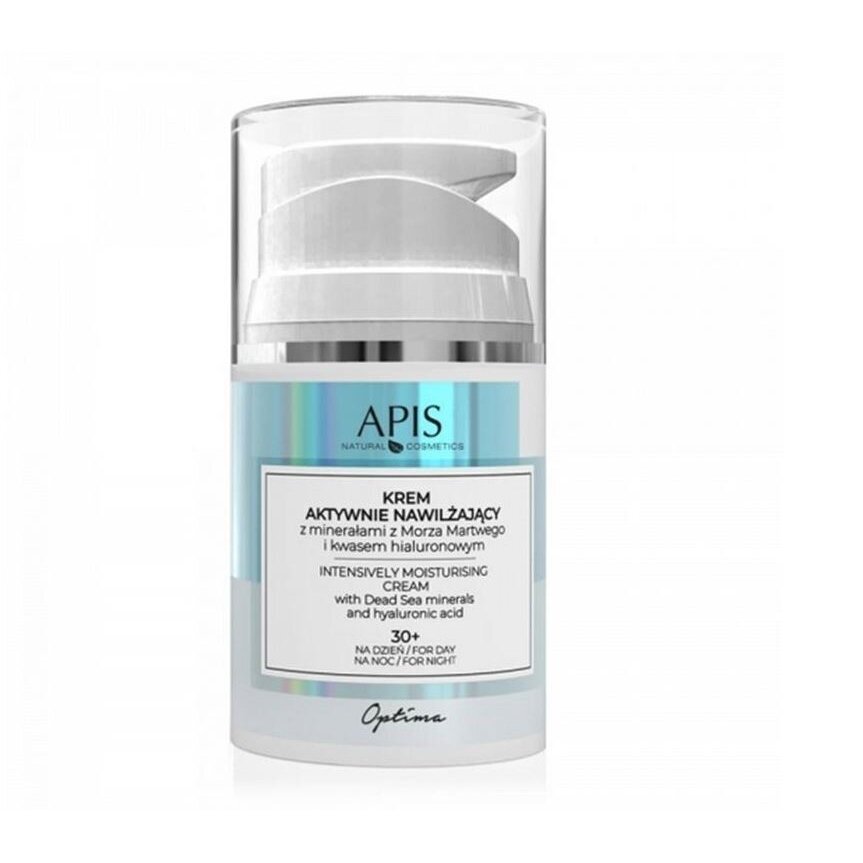 APIS drėkinantis kremas su negyvosios jūros mineralais ir hialurono rūgštimi +30 OPTIMA, 50 ml.