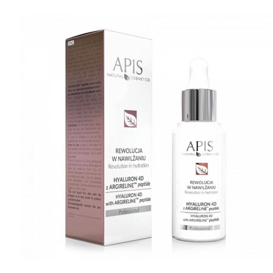 APIS HYALURON 4D ARGIRELINE extra poveikio drėkinantis veido serumas, 30 ml. APIS HYALURON 4D ARGIRELINE extra poveikio drėkinantis veido serumas, 30 ml.