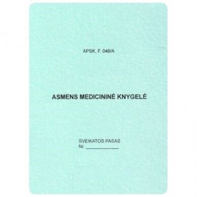 Asmens medicininė knygelė Asmens medicininė knygelė