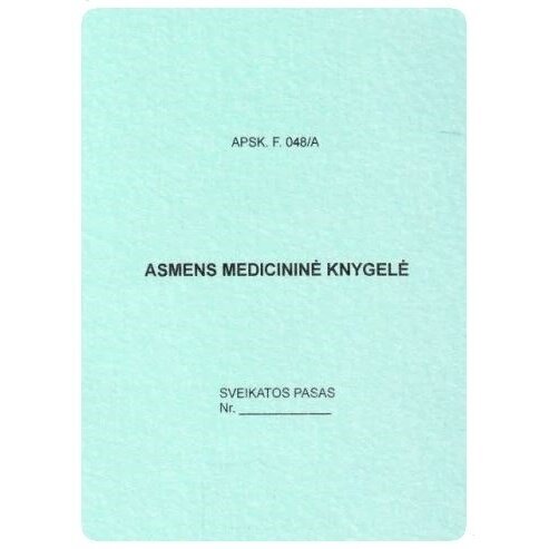 Asmens medicininė knygelė Asmens medicininė knygelė