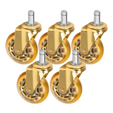 Atsarginiai kėdės ratukai ROLL SPEED GOLD, 5 vnt Atsarginiai kėdės ratukai ROLL SPEED GOLD, 5 vnt
