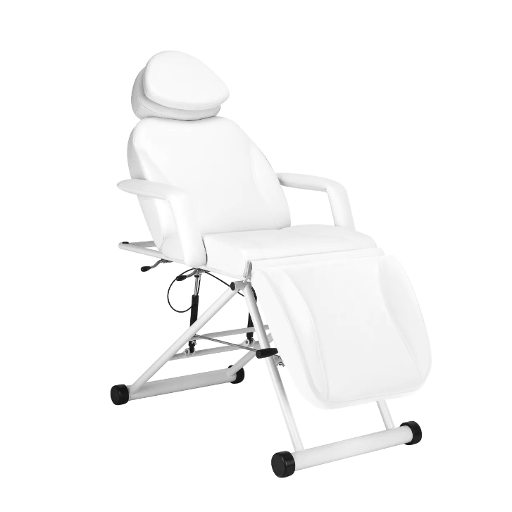 AZZURRO profesionali kosmetologinė kėdė - gultas 563, baltos spalvos AZZURRO profesionali kosmetologinė kėdė - gultas 563, baltos spalvos
