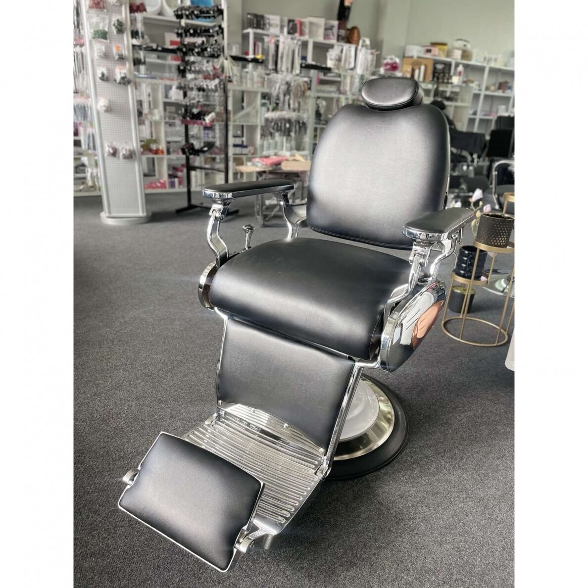 Profesionali kėdė kirpykloms ir grožio salonams GABBIANO MOTO, juodos spalvos 12 Profesionali kėdė kirpykloms ir grožio salonams GABBIANO MOTO, juodos spalvos 12