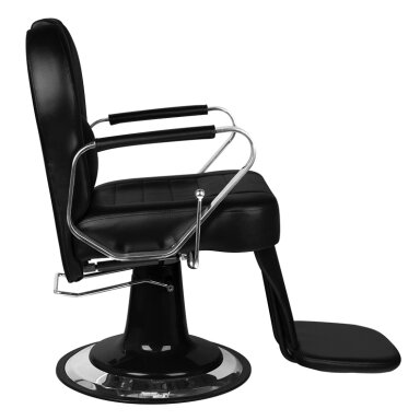 Profesionali barberio kėdė kirpykloms ir grožio salonams GABBIANO TIZIANO, juodos spalvos
