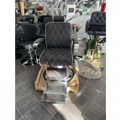 Profesionali barberio kėdė kirpykloms ir grožio salonams GABBIANO IMPERIAL, rudos spalvos 9 Profesionali barberio kėdė kirpykloms ir grožio salonams GABBIANO IMPERIAL, rudos spalvos 9