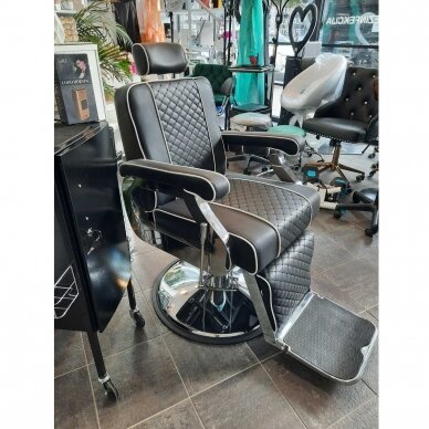 Profesionali barberio kėdė kirpykloms ir grožio salonams GABBIANO PAULO, juodos spalvos 10 Profesionali barberio kėdė kirpykloms ir grožio salonams GABBIANO PAULO, juodos spalvos 10