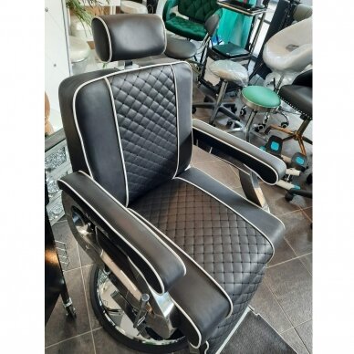 Profesionali barberio kėdė kirpykloms ir grožio salonams GABBIANO PAULO, juodos spalvos 7 Profesionali barberio kėdė kirpykloms ir grožio salonams GABBIANO PAULO, juodos spalvos 7