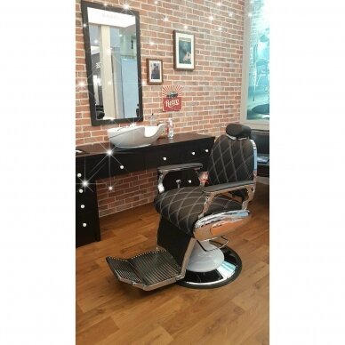 BARBER kirpyklos konsolė, juodos spalvos 1 BARBER kirpyklos konsolė, juodos spalvos 1